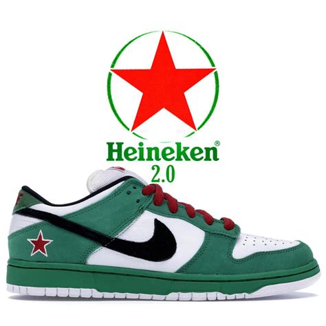 sb dunk low heineken 2.0